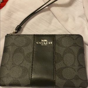 Coach Black Wristlet